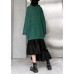 Elegant black Cotton quilting skirt layered tunic high waist skirts